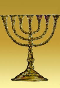 When Aaron prepared the Levites for consecration, he adjusted the seven lamps of the menorah, candlestick, or lampstand forward.(Numbers 8:1-4).